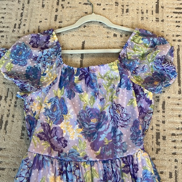 The Children’s Place Women’s Lavender Floral Dress Size L - Picture 3 of 8